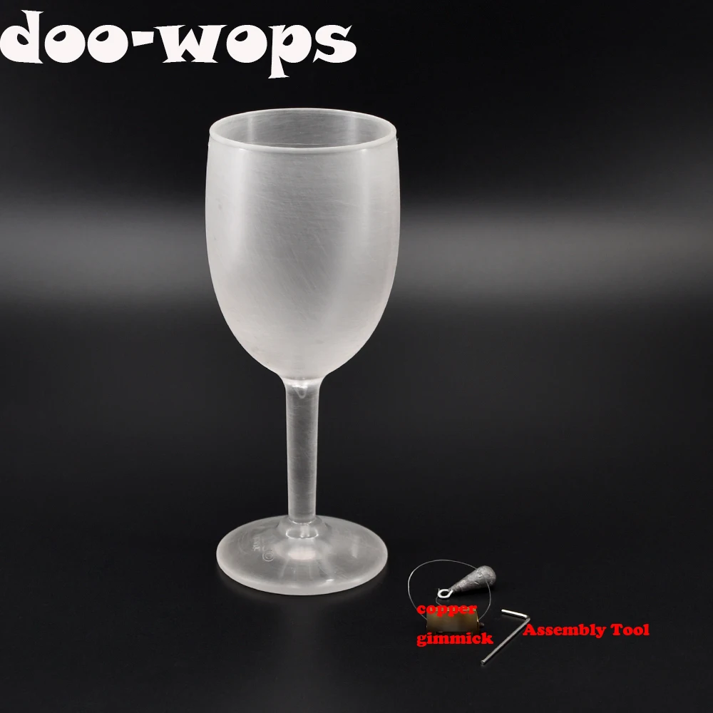 Airborne Wine (Glass & Gimmick) Goblet Suspended In the Air Magic Tricks Stage Illusion Floating Mentalism Accessories Comedy