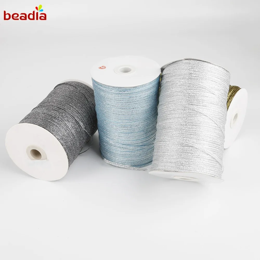 20 Yards 4mm Width Glitter Ribbon Gift Packing Belt For DIY Wedding Party Christmas Embellishment Ribbon Sewing Accessories