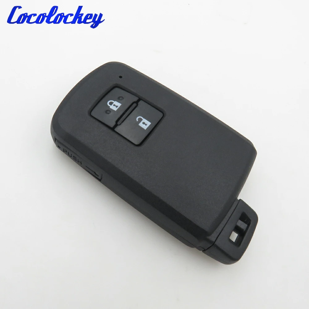 Cocolockey 2 Buttons For Toyota Smart Remote Key Keyless Entry Case Shell Fob No Logo