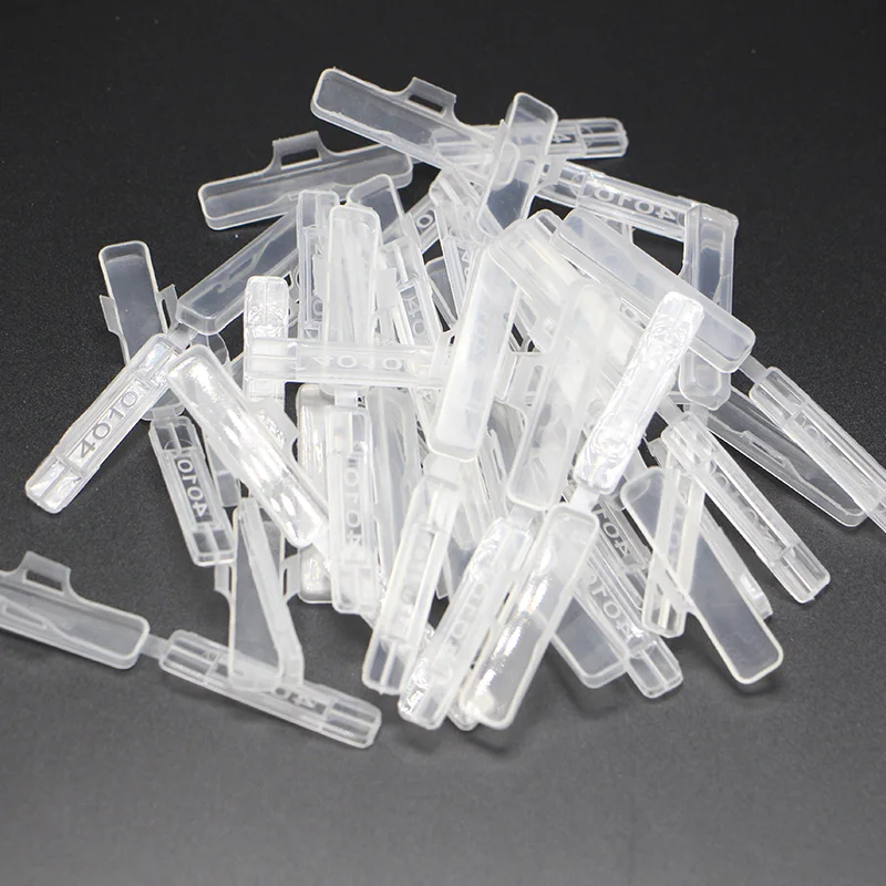 100pcs/lot AOGOO4010 Environmental Flame Retardant Plastic Waterproof Transparent Cable Marker