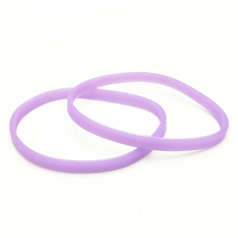 1PC 5mm Glow In Dark Silicone Wristband Unisex Cuff Candy Color Neon  Fluorescent Luminous Rubber Bracelets&Bangles SH279