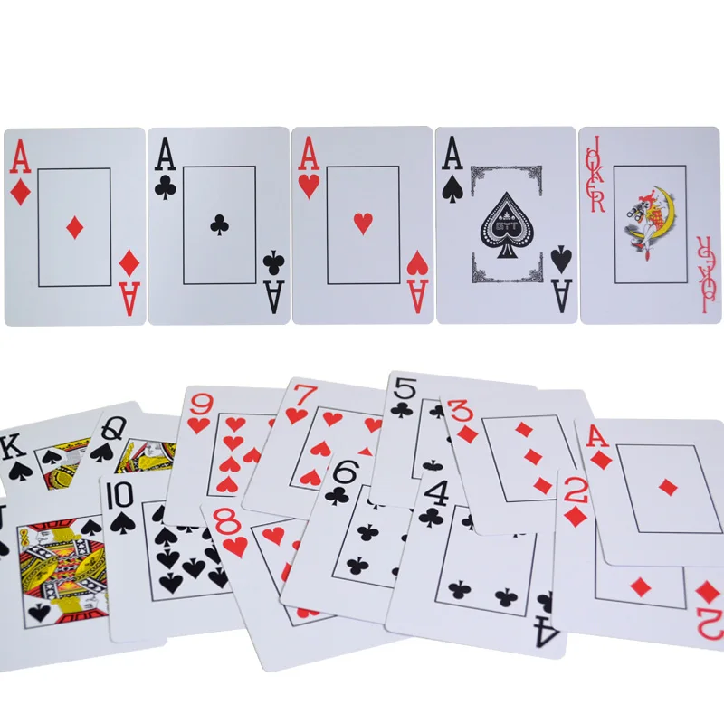 High Quality Poker Card 100% Waterproof Plastic PVC Playing Cards Sets Classic Magic Tricks Poker Club Card 1 Deck Customizable