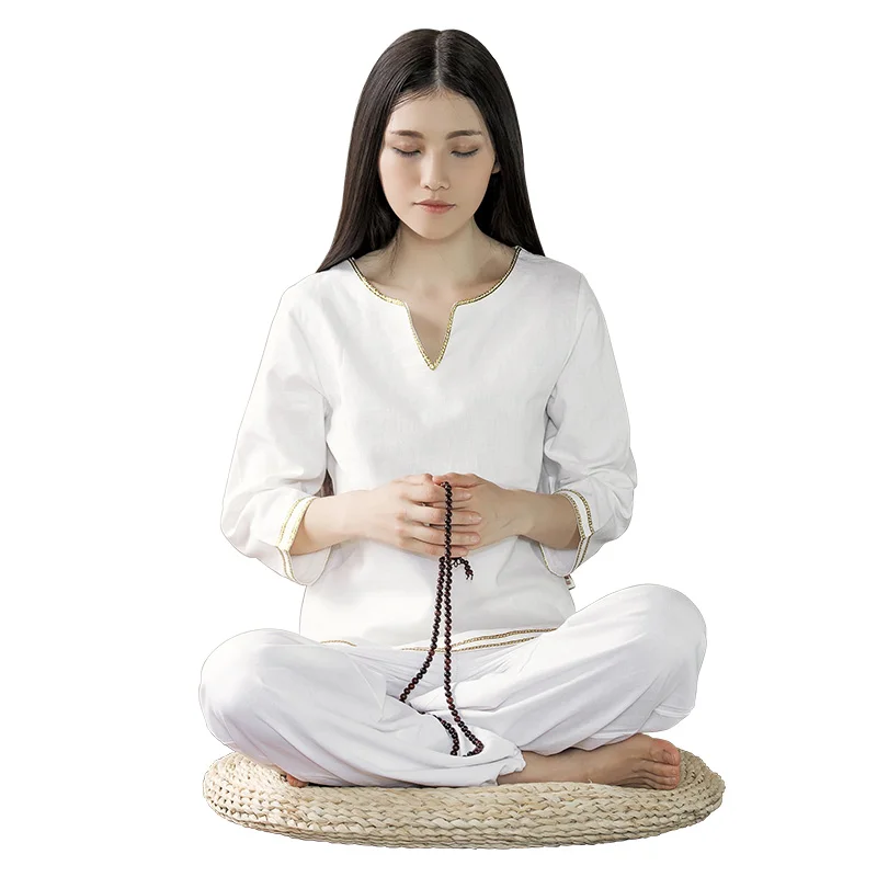 

High Quality Fluid Systems Yoga Set 5Color Women New Meditation Clothes Lady Dance Fitness Long Suit White Yoga Sportswear S-XL