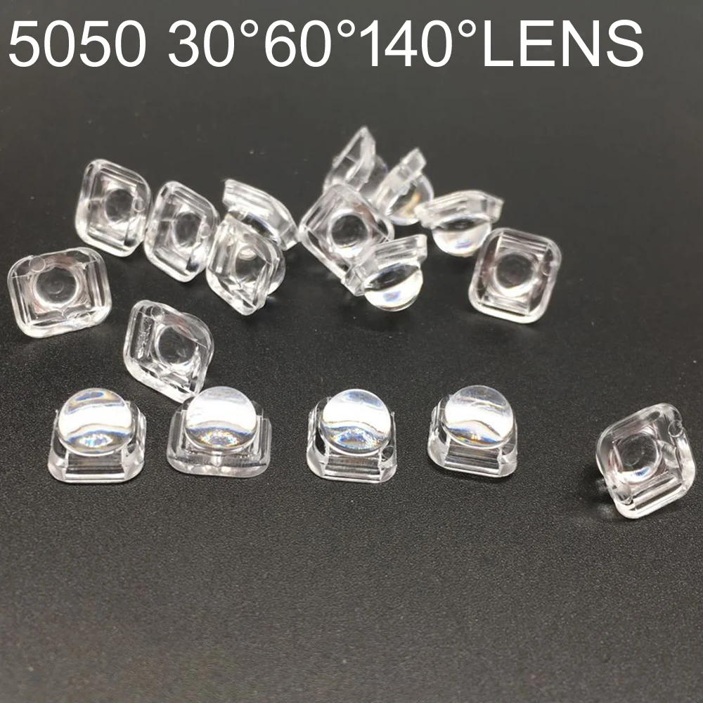 LED Lens Reflector Collimator For 5050 SMD 30 60 90Degree Convex Optical Lens Reflector Collimator