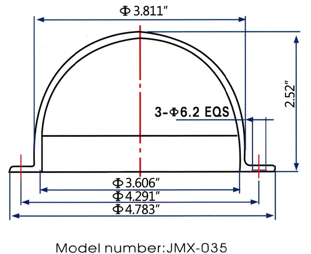 JMX – boîtier de caméra transparent en acrylique, 3.5 pouces, pour vidéosurveillance intérieure/extérieure (Type Panasonic)