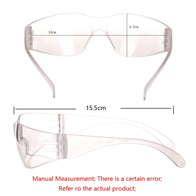 3M 11228 Anti chemical splash Goggle Safety Goggles Glasses Economy clear Lens Eye Protection Labor Sand-proof striking