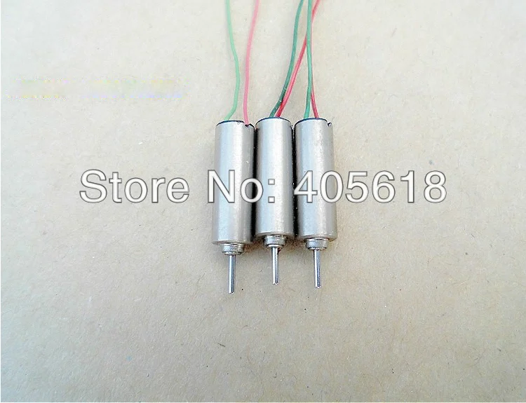 Wholesale 10pcs 4x12mm Model Aircraft Motor Strong Magnetic Coreless Motor DC 3.7V 63000RPM High speed