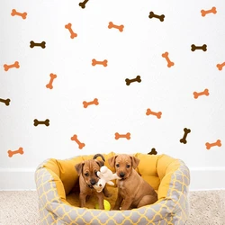 Dog Bone Wall Decal / 15 Bones Sticker / Doggy Space Decor