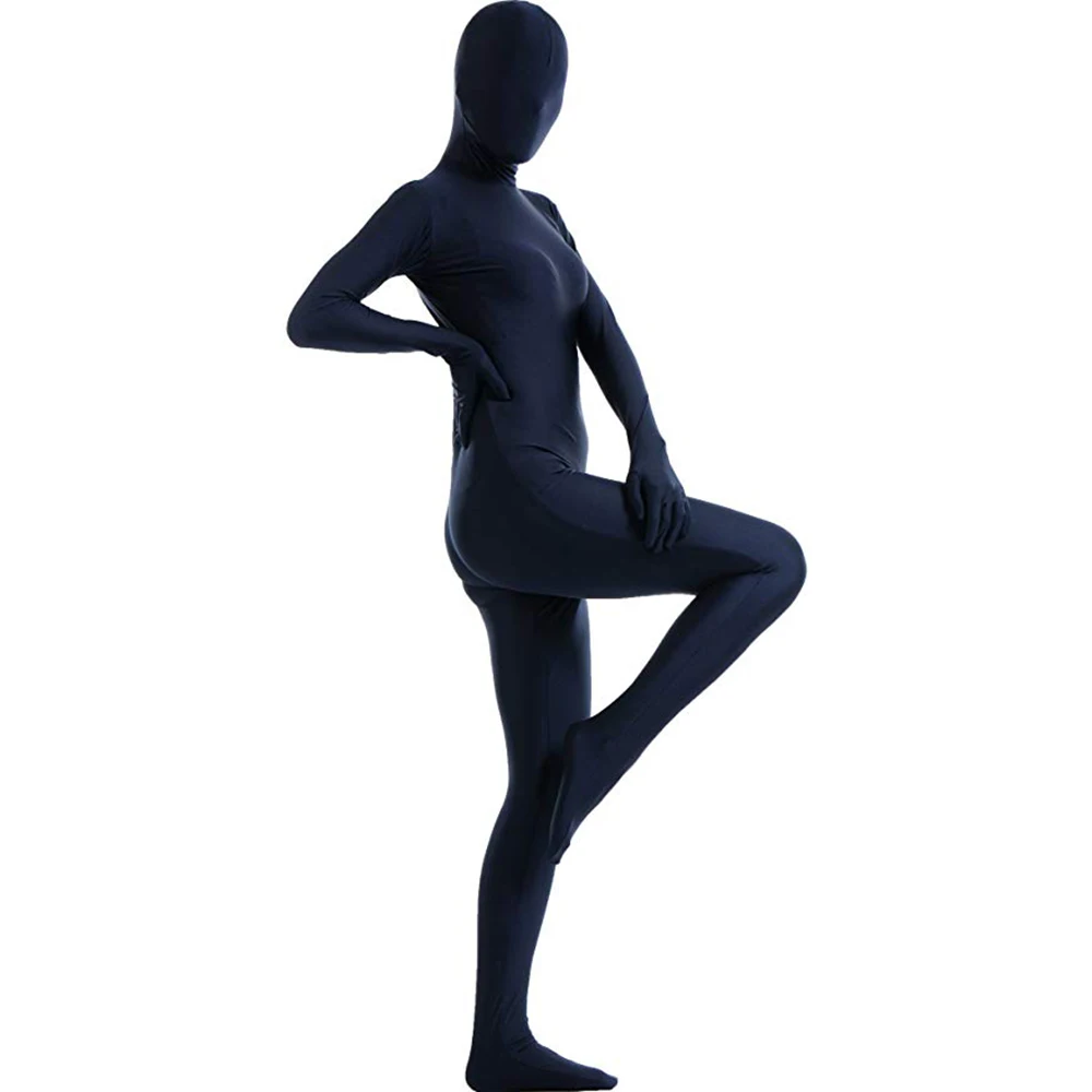 AOYLISEY Adult Green Full Body Bodysuits Bodycon Cosplay Zentai Morph Suits Nylon Spandex Women's Unitard Men Halloween Costume