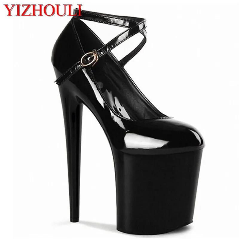 Spring/summer designer shoe 20cm super high heels Nightclub women's pumps 8 inch stage Big yards single shoes