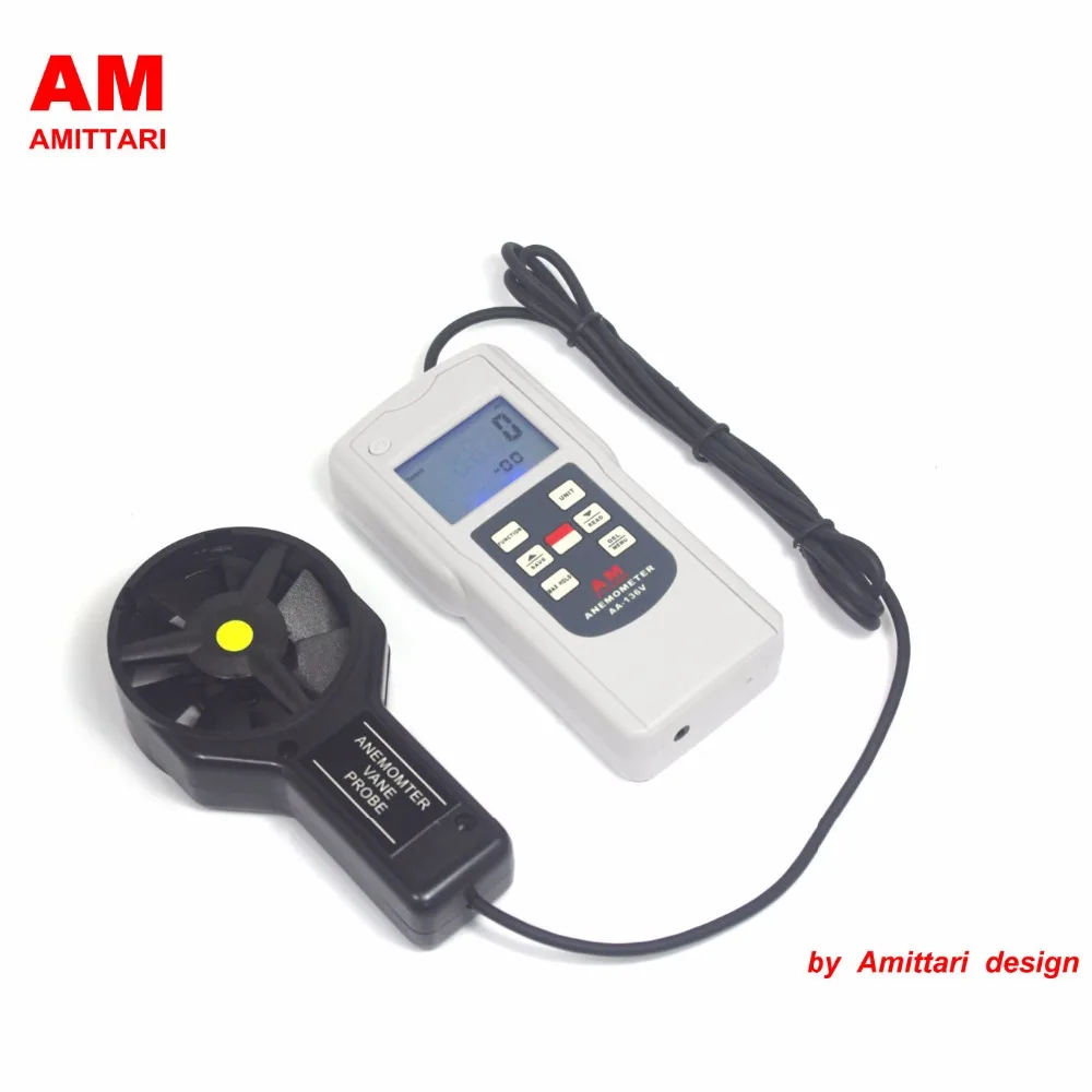 Brand Genuine AMITTARI Split type Multi Functional Anemometer Wind air speed temperature level volume Wave height  USB BLUETOOTH