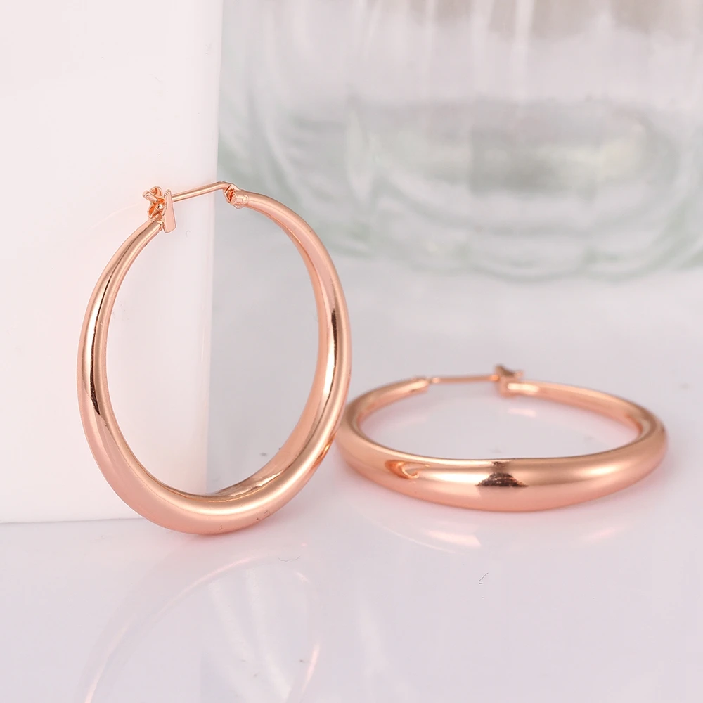 ผู้หญิง S925 Zircon Rose Gold ต่างหู E031-B GOLD เครื่องประดับและอุปกรณ์เสริมต่างหูผู้ค้าส่ง