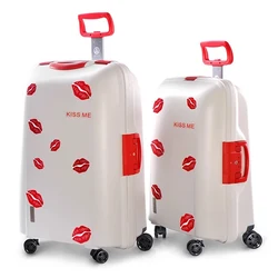 New high quality Women Suitcases on Wheels Rolling Luggage Spinner password Travel Bag Men 22 28 inch Fashion Trolley Bags