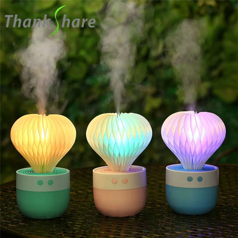 THANKSHARE USB Aromatherapy Essential Oil Diffuser - 130ml Car Portable Mini Ultrasonic Cool Mist Aroma Air Humidifier for Home