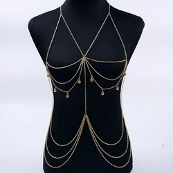 Women Chain Necklaces&Pendants Sexy Chest Neck Chains Necklace Fashion Collier Bijoux  Layer Jewelry