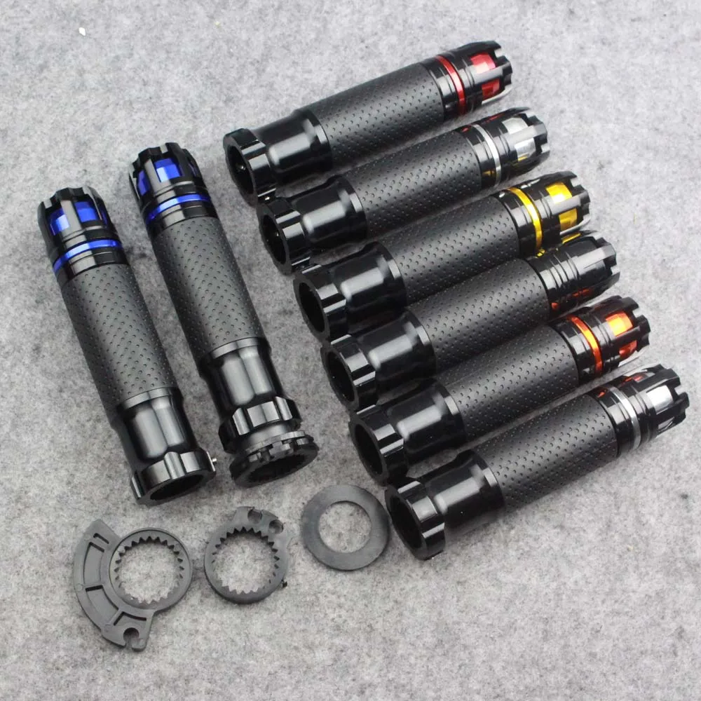 7/8\'\' 22MM Motorcycle CNC handle grips Motorbike handlebar ends FOR Kawasaki  zx6r zx9r zx12r z800 z1000 z750 Z250 ER6N/F