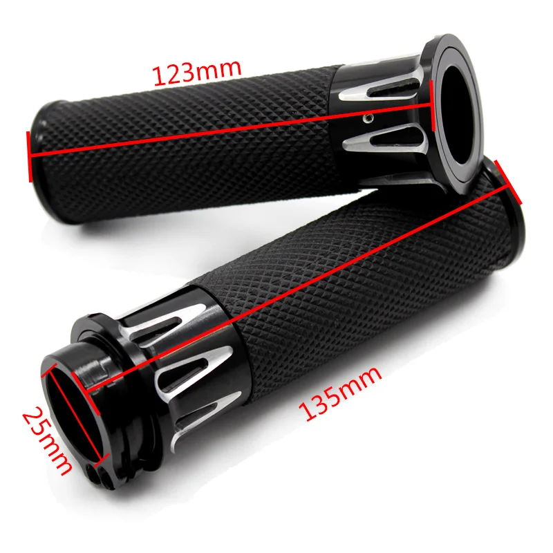 Nordson 25MM Motorcycle Handlebar Grips CNC Handle Bar Grips For Harley Sportster Cruiser Bobber Chopper Custom