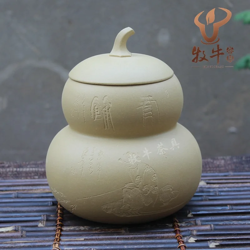 Yixing Yixing tea factory direct supply of bulk storage tank mud tank section tea shop tea mixed batch of gourd