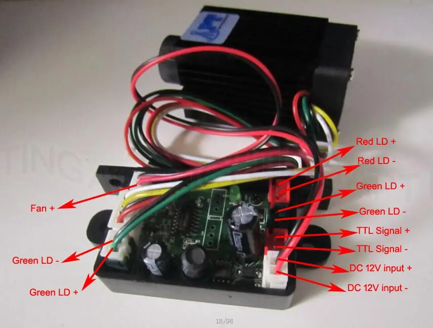 Focusable Quality Super stable 200mW 532nm green laser module Stage Light RGB Laser Diode Compact Design/TT L  DC 12V luces laze