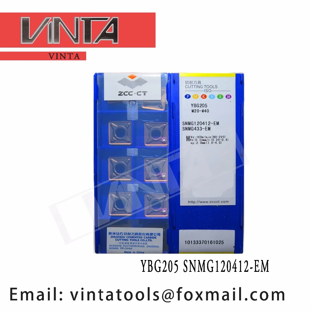 

high quality 10pcs/lots YBG205 YBM253 SNMG120412-EM cnc carbide turning inserts