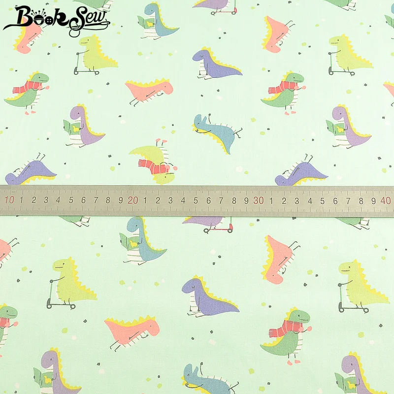 Booksew Gedruckt Cartoon Tiere Design 100% Baumwolle Twill Stoff Farbstoff Quilten Material DIY Tecido Telas De Algodon Para Patchwork