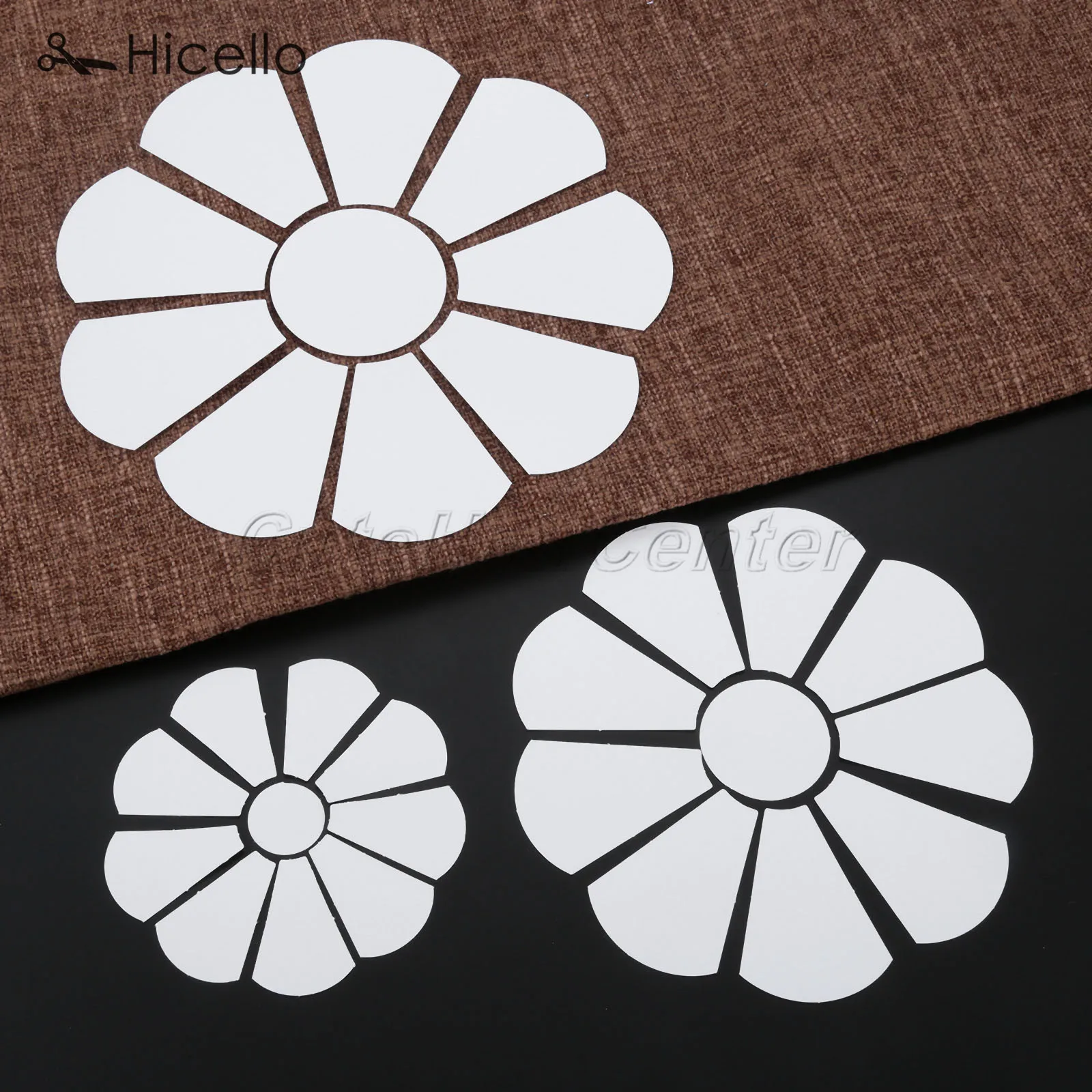 40pcs Dresden Round Paper Plate mold Patchwork Pattern DIY 39mm 56mm 71mm Manual Tool Quilting Templates Sewing Supplies Hicello