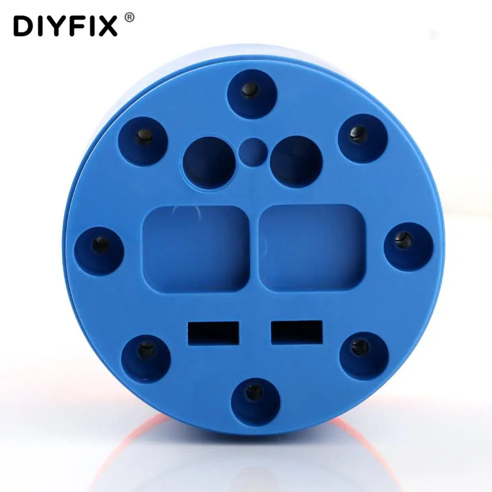 Diyfix mini caixa de armazenamento magnética, organizador de chave de fenda para desktop, caixa de armazenamento para chave de fenda, pinças e gravador 360