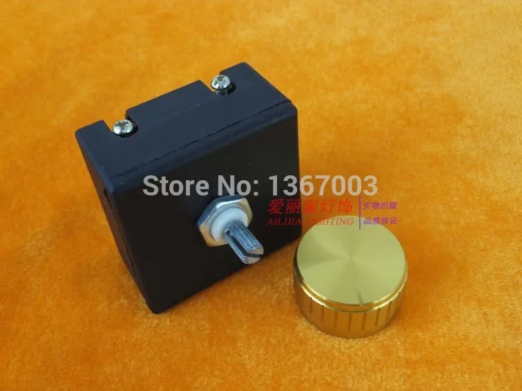 2 STKS 110 V/220 V Goud kleur Tafellamp Dimmer Draaischakelaar 1A