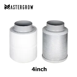 MasterGrow Set di filtri aria a carbone attivo ad alta efficienza da 4 pollici 100mm per coltura idroponica interna coltivazione di serre per tende coltiva la luce