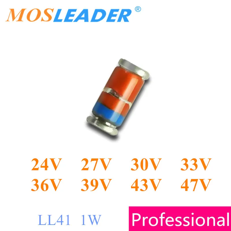 

Mosleader 5000PCS LL41 1W ZM4749 24V ZM4750 27V ZM4751 30V ZM4752 33V ZM4753 36V ZM4754 39V ZM4755 43V ZM4756 47V Chinese zener