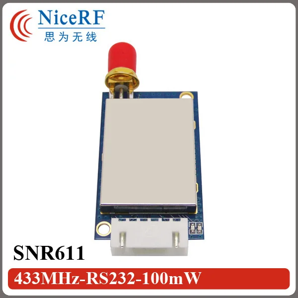 

2pcs/pack 433MHz RS232 Port 100mW Network Node Module SNR611 Use for Remote Telemetry