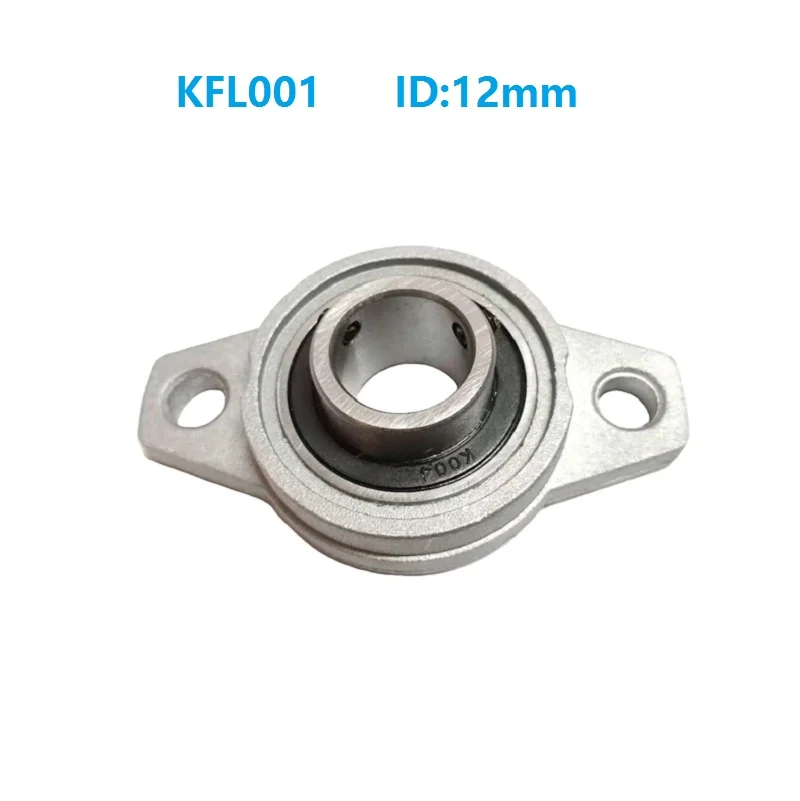 

100pcs/lot KFL001 12mm Bore Diameter Zinc Alloy Bearing Units 12 mm Flange Pillow Block Bearing For CNC FL001