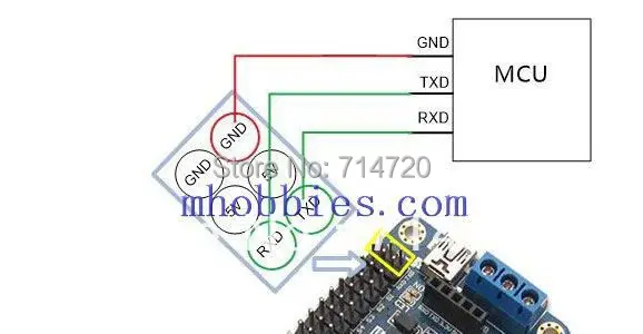 Mini USB 24 servo motor controller board for arduino robot project