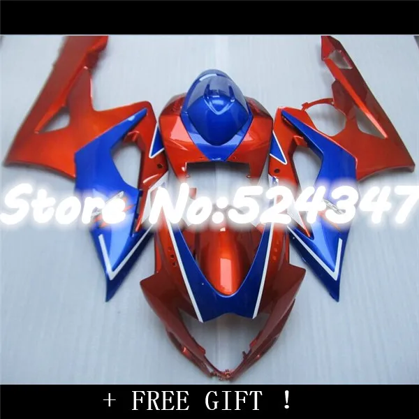 Injection Hey-red+blue full Fairing for A GSXR1000 05 06 GSX-R1000 05-06 GSX R1000 2005 2006 GSXR 1000 K5 2005-2006 for Suzuki