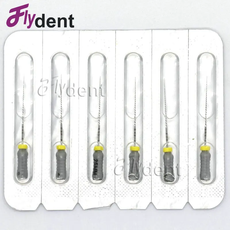 Aço inoxidável Dental C + Files, Endodontic C-pilot Files, Ultrasonic, Tamanhos Opcionais, Usado para Limpeza de Raízes