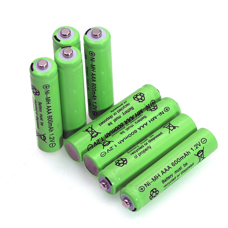 4pcs 1.2v NI-MH AAA Batteries 600mAh Rechargeable nimh Battery + 4pcs 1.2V Ni-Mh AA 2000mAh  NI-MH battery for remote Control