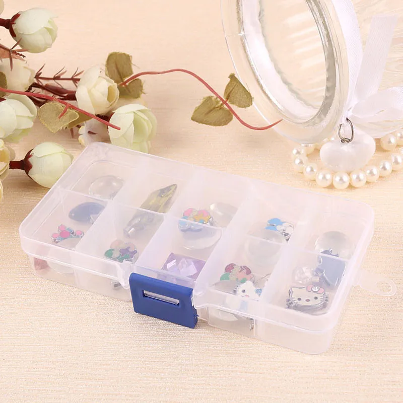 Stylish bar 13x6.5x2.2cm Elegant Tray 10 Slot Case Jewelry Rings Display Box Jewelry Storage display Carrying 3.2x2.5cm