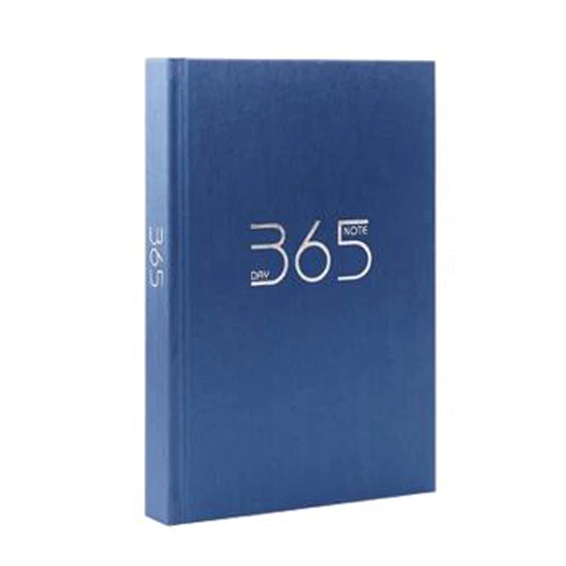 

Metal Color Hard Copybook Composition Notebook Gift 365 Days Thick Agenda Planner School Office Stationery Supplies Notebook
