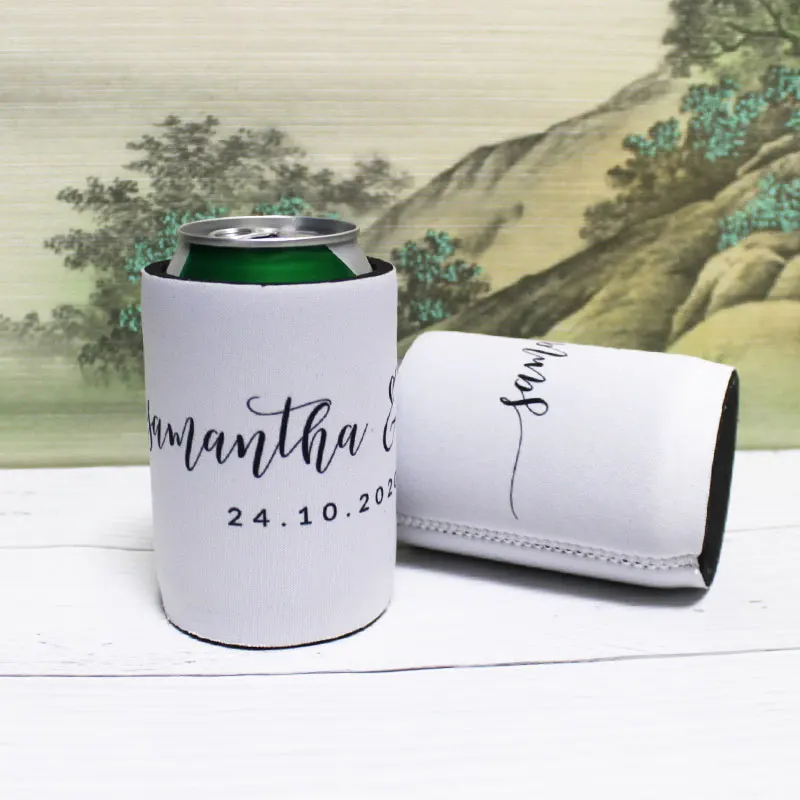 120pcs Sublimated Beer Coolers Neoprene Wedding Gift Customize Promotional Cooler Bags Drink Sleeve Stubby Holders Australia