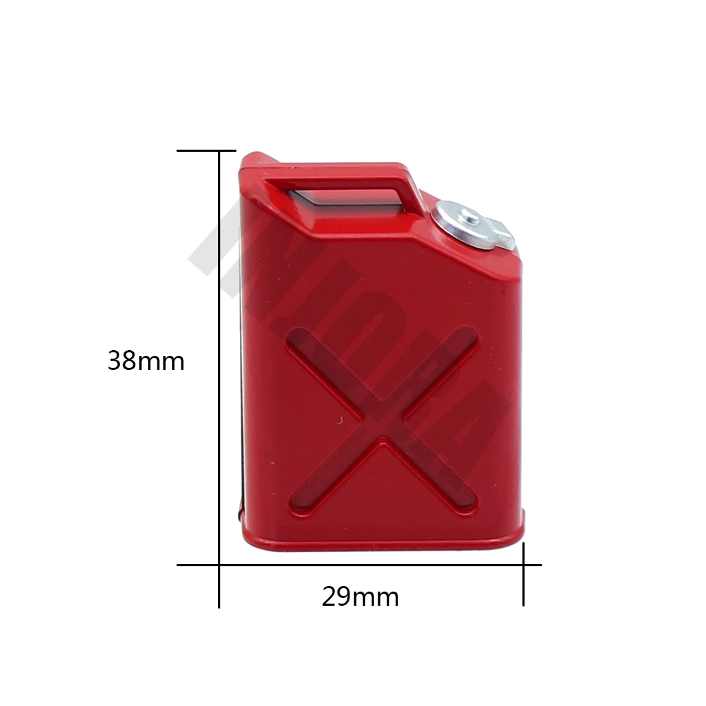 1PCS Metal Red Fuel Tank Deco 1:10 RC Crawler Car Accessories for TRX4 TRX-4 TAMIYA CC01 Axial SCX10 90046 D90 D110 TF2