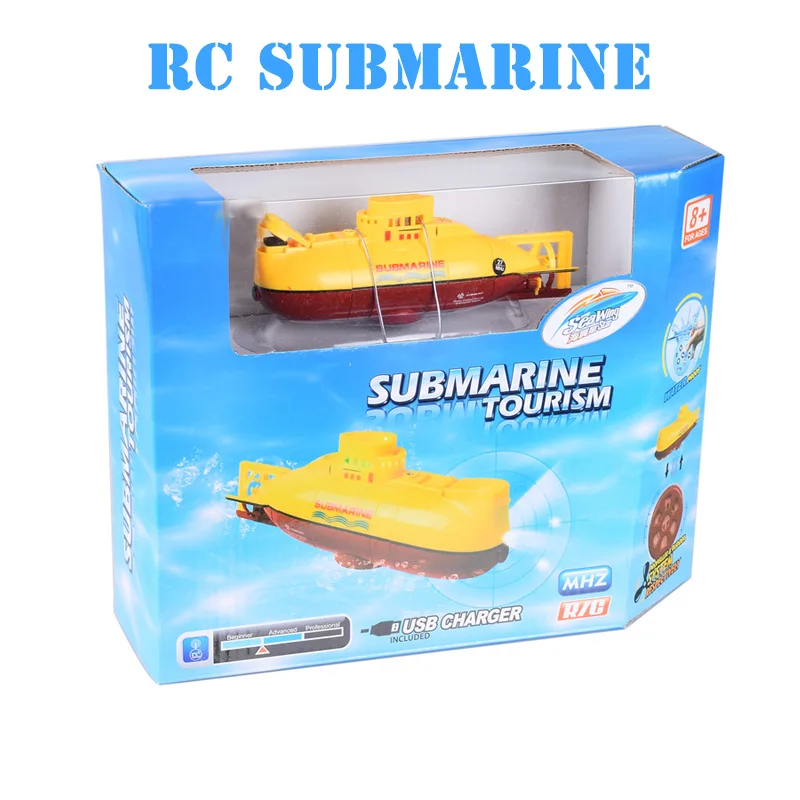 EBOYU Create Toys 3311 RC Submarine 6CH Speed Radio Remote Control Submarine Electric Mini RC Boat Kids Children Gift Toy