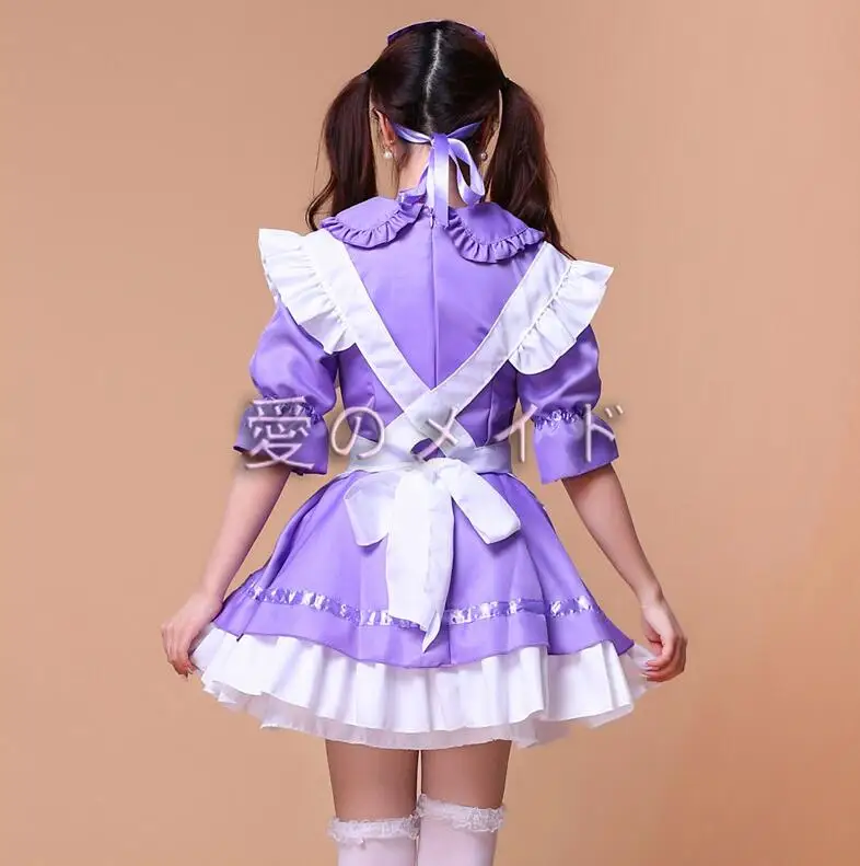 lolita french satin adult pink sissy maid long cosplay japanese anime kids sexy maid costumes women costume Fancy Dress Uniform