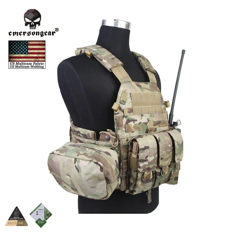 Emersongear LBT6094A Style Tactical  Combat Molle Vest with 3 Pouch EM7440