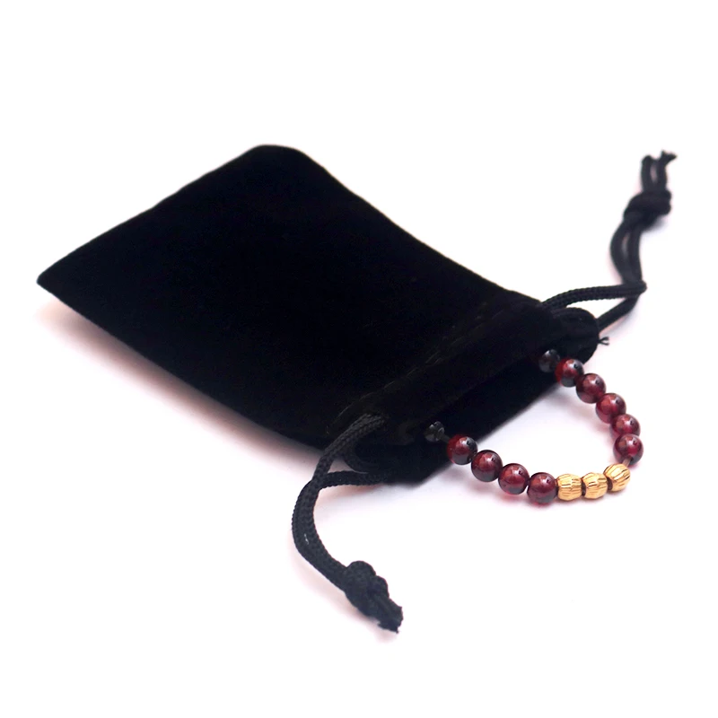 50pcs 5X7CM Black Classical Soft Velvet Drawstring Pouches Jewelry Gift Bag with String Mini Ring Earring Wedding Bags