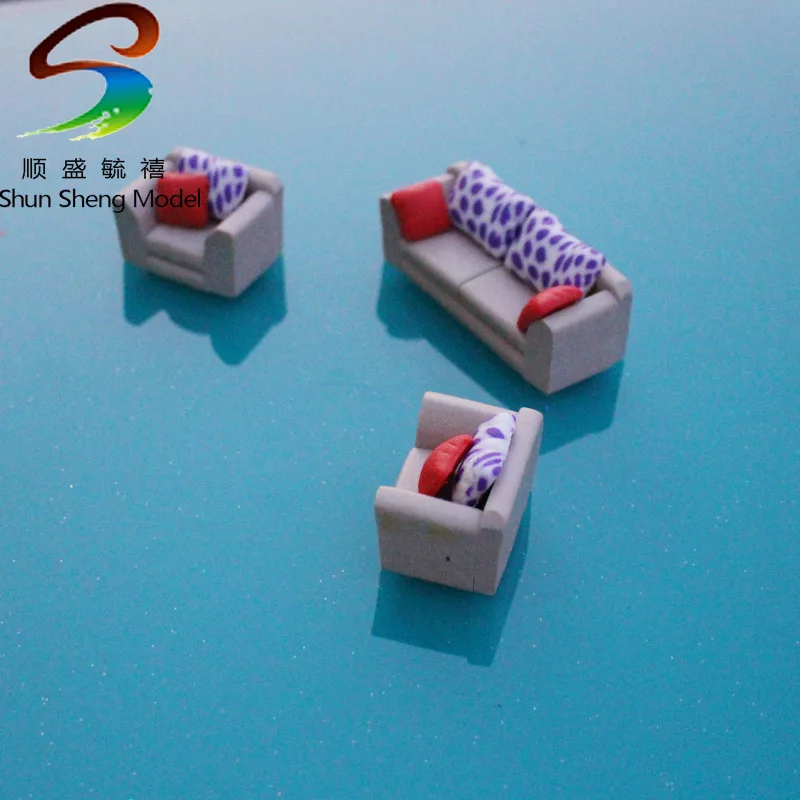 Mini  sofa VSF25 Furniture For Model Indoor Design scale 1:20--1:100  miniature model Sofa Furniture