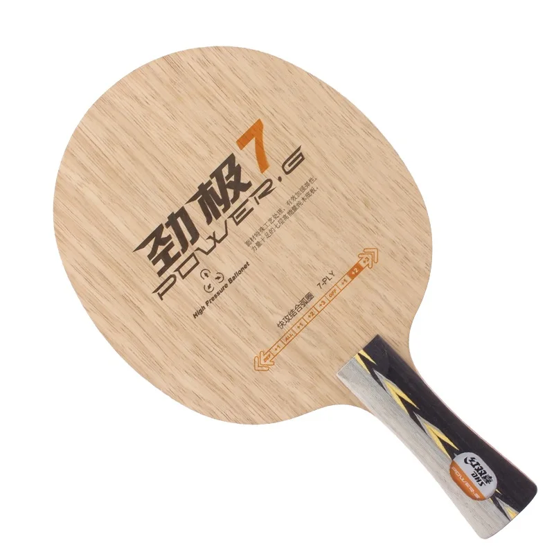 DHS PG7 POWER.G7 PG 7 7-Playwood Attack+Loop OFF+ Table Tennis Blade for PingPong Racket