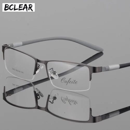 Imagen 1 del producto BCLEAR-gafas con montura de gafas de titanio para hombre, anteojos con prescripción óptica para ordenador, lentes de ojo transparentes, luneta para gafas