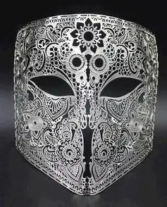 Venice metalen masker voor huwelijksfeest, high-end make-upmasker