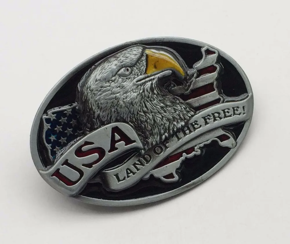 Amercian Eagle and Flag belt buckle Fashion Man Woman Jeans Accessories For 4cm Wideth Belt