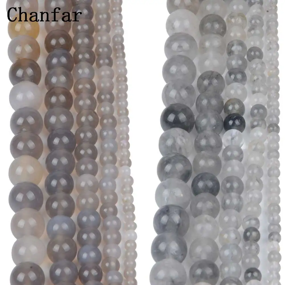 Grey Magic Crystal  Stone  Beads Women Jewelry Fashion Making Beads 4 6 8 10 12mm